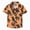 L101-Orange, variant on CAUYDY Boys Hawaiian Shirt Short Sleeve Button Down Shirt Casual Floral Tropical Beach Shirts(L101-Red,4-5 Y)