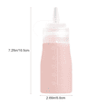 thumbnail image 3 of Mrsdry 12 oz Condiment Squeeze Bottles For Sauces, Leak Proof Condiment Container with Extra Interchangeable lid for Oil, Honey & Dressings, 4 Pack, 3 of 10