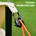 thumbnail image 4 of CSChome Camping Canopy Windproof Rope Tent Rope Tightener with Carabiner Clip Lanyard Adjuster Compact Portable Self-Locking for Outdoor Use, 4 of 7