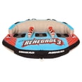 thumbnail image 2 of Airhead Renegade 3 Person Inflatable Towable Water Tube Kit w/ Boat Rope & Pump, 2 of 7