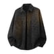 thumbnail image 5 of Mens Casual Manga Corta Botón Abajo Camisas Cuello de Vuelta Suelto Ajuste con Blusas de Bolsillo para el Uso Diario de Verano, 5 of 5