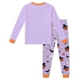 thumbnail image 5 of CAIVO Girls Halloween 2 Piece Pajama Sets Kids Ghost Print Long Sleeve O-Neck Tops And Pants Wear Soft Night Holiday Party Pyjamas, 5 of 6