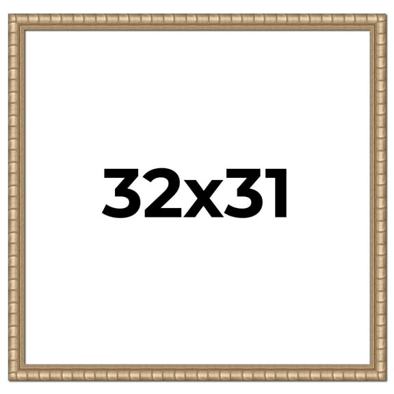32x31 Frame Silver Real Wood Picture Frame Width 1.5 inches | Interior Frame Depth 0.5 inches |