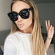 thumbnail image 2 of Rice Nail Moda europea y americana Gafas de sol de mariposa retro con montura grande Gafas de sol modernas y frescas Gafas de sol simples, 2 of 5