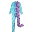 thumbnail image 3 of Moggemol Little Big Girls Mermaid Dance Unitard Full Printed Gymnastics Bodysuits Fishscale Bodysuits Type C S, 3 of 7
