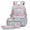 grey, variant on Cute Travel Backpack, 3Pcs Donut Pattern Schoolbag Large Capacity Student Backpack Multi-functional Student Casual Travel Daypack with Lunch Box Pencil Pouch Set