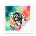 thumbnail image 2 of Funny Watercolor Adorable Newfoundland Peeking Through Torn Paper Effect Vinyl Sticker Newfie Dog Lover Gifts Waterproof Decal Art Decor - 00026, 2 of 5
