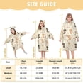 thumbnail image 3 of Wearable Blanket with Sleeves and Pocket Oversized Hooded Sweatshirt 3-14 YR Dog S, 3 of 7