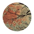 thumbnail image 4 of HAOXIT Spring Round Fitted Tablecloth, Cherry Blossom Sakura Tree Branches on Moon Japanese Style Illustration, for Kitchen Dining, Party, Holiday, Christmas, Buffet, Fits Round Table 38-42, 4 of 8