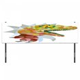thumbnail image 3 of Reptile Headboard, Colorful Mosaic Wild Trex Illustration Opens Mouth Jurassic Pixel Dinosaur Mascot, Upholstered Decorative Metal Bed Headboard with Memory Foam, King Size, Multicolor, by Ambesonne, 3 of 4