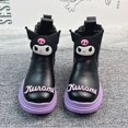 thumbnail image 1 of Botas de felpa de Anime Sanrios Kuromi Hello kittys para niños, botas Martin lindas, botas cortas de PU, zapatos de princesa de dibujos animados, moda Kawaii, 1 of 5