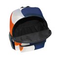thumbnail image 6 of FORMRS School Backpack with Front Zippered Pocket 12" Student Travel Daypack, Blue Abstract Wavy, 6 of 6
