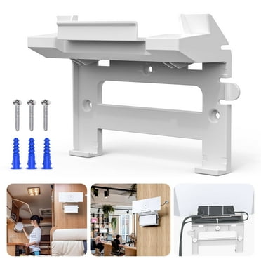TSV Mount Fit for Starlink Gen 3 Router, 2-in-1 Mounting Kit and Power Supply Brackets Holder Fit for Starlink V3 Standard & Gen 3 Router, Space Saving