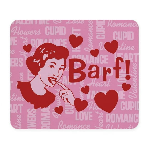 CafePress - Valentine Barf_B Mousepad - Non-slip Rubber Mousepad, Gaming Mouse Pad