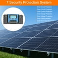 thumbnail image 5 of Controlador de carga solar MPPT Uxcell 40A Cargador de panel solar 12V/24V automático, regulador inteligente con pantalla LCD 4 USB, 5 of 5