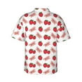 thumbnail image 3 of Daiia Strawberry Hawaiian Shirt for Men Gentle Cotton Regular Short Sleeve Casual-3X-Large, 3 of 9