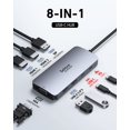 thumbnail image 2 of Estación de acoplamiento USB C Selore Dual HDMI VGA DisplayPort 100W PD, 2 of 8