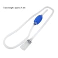 thumbnail image 1 of 2 PACKS Water Pipe Suction Device Siphon Gravel Cleaner For Fish Tank Washing Sand white, 1 of 6
