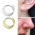 thumbnail image 3 of 4Pieces 8mm 20G Nostril Piercing Spiral Nose Ring for Single Piercing Jewelry, 3 of 12