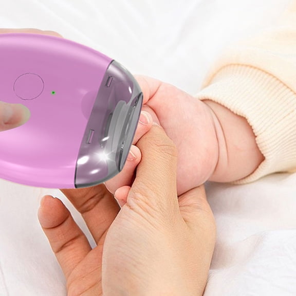 Electric Nail Clipper - Automatic Baby Electric Nail Clipper with Battery,Electric Nail Trimmer-Safety Nail Polisher 2 in 1 Design Nail Clip Storage for Adults,Seniors