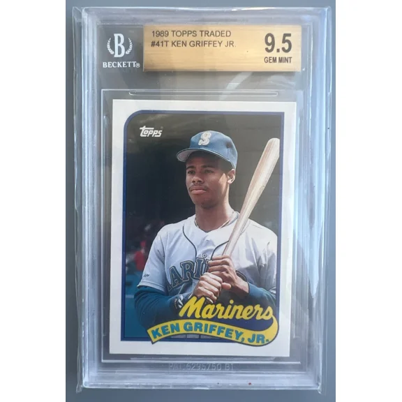 Topps Rookie Card Ken Griffey Jr 1989 Graded BGS 9.5 Gem Mint