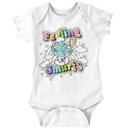 

Vintage Feeling Smurfy Rainbow Romper Boys or Girls Infant Baby Brisco Brands 24M