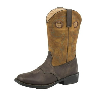 Roper Western Boots Boys Daniel Pull On Brown 09-018-1224-2210 BR