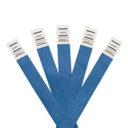 Advantus Crowd Management Wristbands, Sequentially Numbered, 10 x 3/4, Blue, 500/Pack
