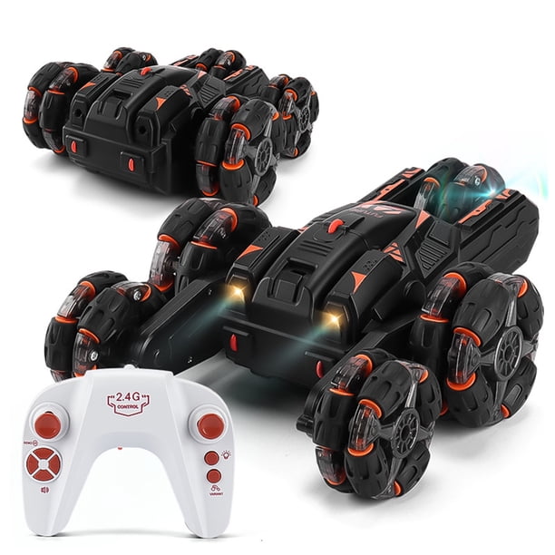 Rc Stunt Car Drift 2.4G 5-arm Double Side Turn 360 Rotation Remote Control Car Roll Stunt Car Music Drift Car