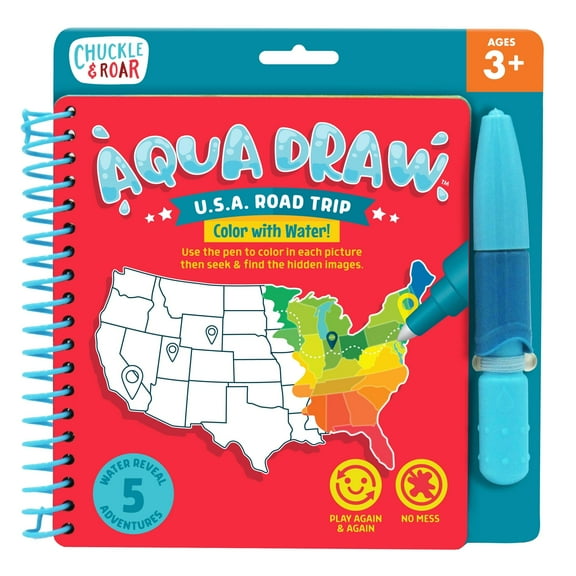 Chuckle & Roar Aqua Draw USA Road Trip for Children Ages 3 