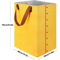 thumbnail image 3 of Cesto para la Ropa TUNC Contenedor de Almacenamiento de Fieltro Grande 72 L Bolsa Plegable Amarillo, 3 of 5