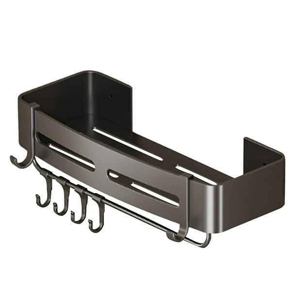 Estante para rincones muertos del baño Estante de aleación de aluminio Estante para inodoro Estante de pared perforado Estante de pared