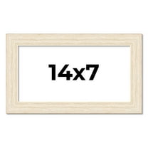 14x7 Frame White Real Wood Picture Frame Width 1.5 inches | Interior Frame Depth 0.5 inches | Barn