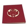 thumbnail image 1 of OULII Graduation Greeting Cards with 3D Doctoral Hat Design Multi Color for Creative Wishes, 1 of 2