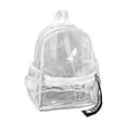 thumbnail image 2 of Hovmgk Transparent PVC School Bag, Waterproof Student Backpack for Beach & Outdoor, Clear Travel Backpack with Zipper and Adjustable Straps for Everyday Commuting and Events, 2 of 8