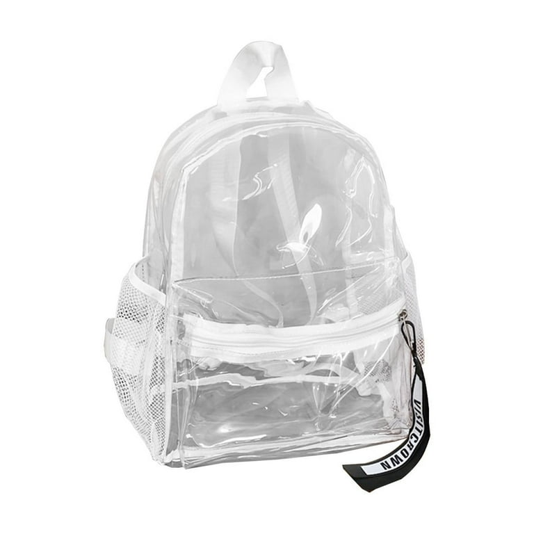 Clear Mini Backpack Small Transparent Backpack Clear Backpack Stadium Approved Transparent Packet No Water Pvc School Bag Student School Bag Travel