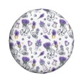 thumbnail image 4 of Spare Tire Cover, Lavender Bicycle Wheel Cover Tire Covers For Trailers Car Truck Camper Universal Tire Covering Fits Diameter14"-17", 4 of 4