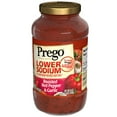 Prego Lower Sodium Pasta Sauce, Roasted Red Pepper & Garlic Italian
