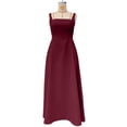thumbnail image 5 of Women's Square Neck A-Line Maxi Dress Sleeveless Elegant Flowy Summer Graduation Dress, 5 of 8