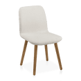 thumbnail image 1 of Bouclair Oatmeal Fabric and Wood Dining Chair, 1 of 7