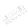 thumbnail image 2 of RENACLIPY White Stainless Steel Hanging Book Shelf Wire Rack for Home and Office Organization Storage Solution, 2 of 5