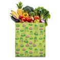 thumbnail image 1 of Forest Nature Canvas Tote Bag with Frog and Flower Print, Durable Eco-Friendly Reusable Shopping Bag for Women, Lightweight Foldable Handbag for Daily Use, 1 of 6