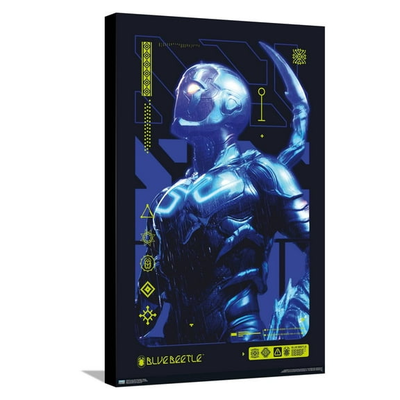 DC Comics Movie Blue Beetle - Biotech Canvas Wall Poster, 14.725" x 22.375"