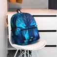 thumbnail image 3 of Wukai Futuristic Blue Light Wolf Versatile Backpack:Spacious,Organized,Comfortable,Ideal for Travel and Everyday Use with Multiple Pockets and Padded Straps, 3 of 8