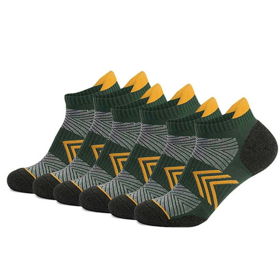 Kilaqueen 6 PC No Show Socks Mens Low Cut Breathable Moisture-Wicking Socks Non-Slip Casual Running Workout Sports Socks.
