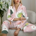 thumbnail image 6 of Haiem Cute Sushi Pattern Women’s Long-sleeve Sleepwear,Sleepwear Set,2-piece Loungewear Set,Soft PJs Comfy Nightwear with Pockets-, 6 of 7