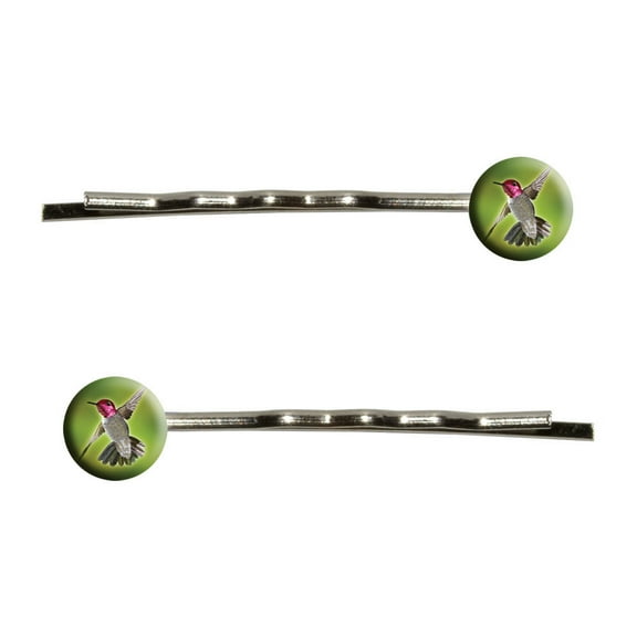 Anna's Hummingbird - Bird Bobby Pin Hair Clips