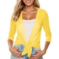 thumbnail image 2 of CAIXIA Shrugs for Women, Summer Lightweight Cropped Cardigan, Mesh Bolero Shrug Beach Cover Up for Dress, 2 of 5