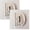 2Pack D, variant on 2Pcs 5 Inch 26 Letter For Wall Decoration Flowers Can Be Painted On Wood Children'S Room Letters Wooden Letters For Crafts Name Signs Wedding Home Decoration Desktop Ornament
