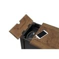 thumbnail image 3 of Martin Svensson Home Rustic Chairside Table with Power Anitque Black and Honey, 3 of 11